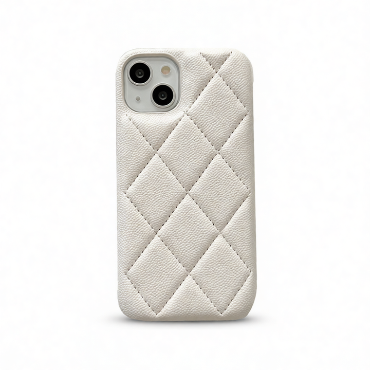 Luxurious Quilted Leather iPhone Case for Women