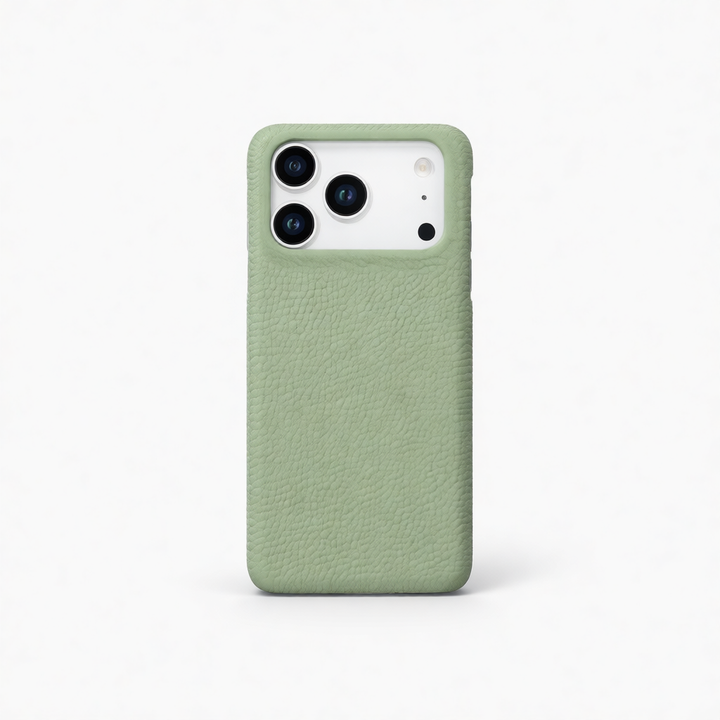 Litchi Grain Leather iPhone Case – Half-Cover Shockproof Protective Sleeve