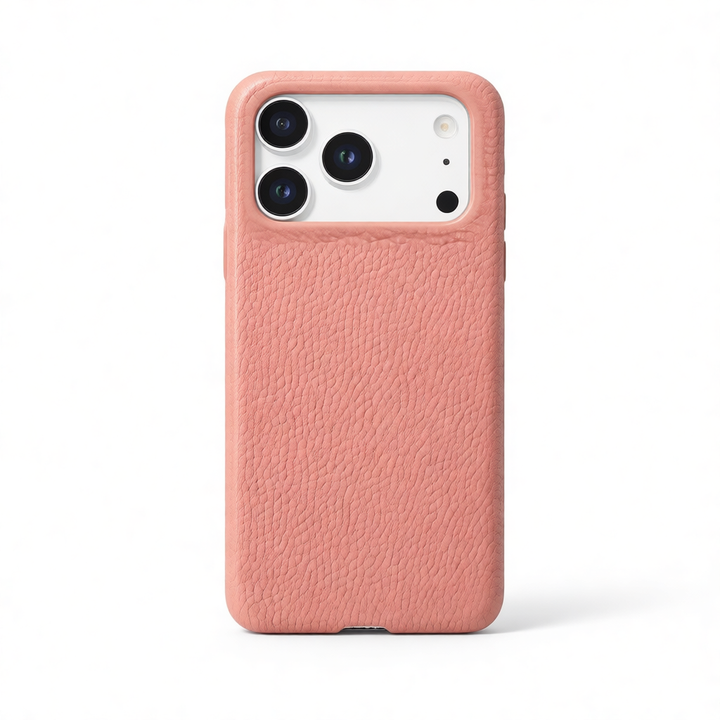 Litchi Grain Leather iPhone Case – Half-Cover Shockproof Protective Sleeve