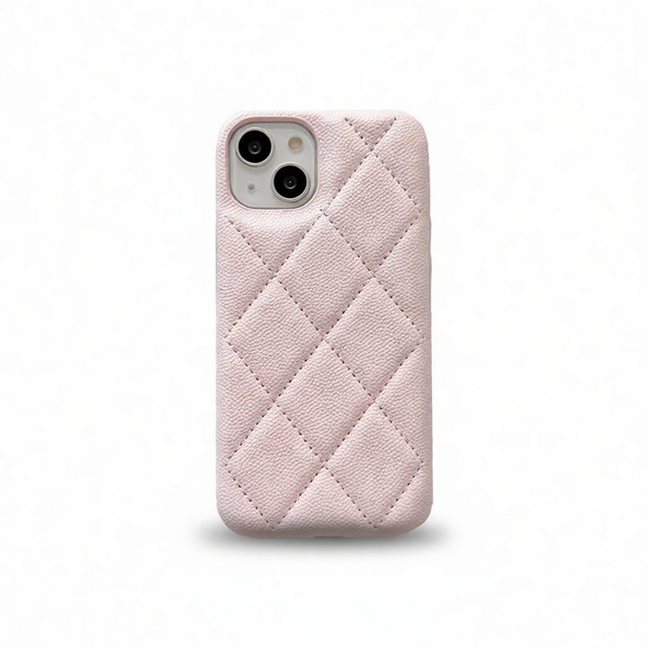 Luxurious Quilted Leather iPhone Case for Women